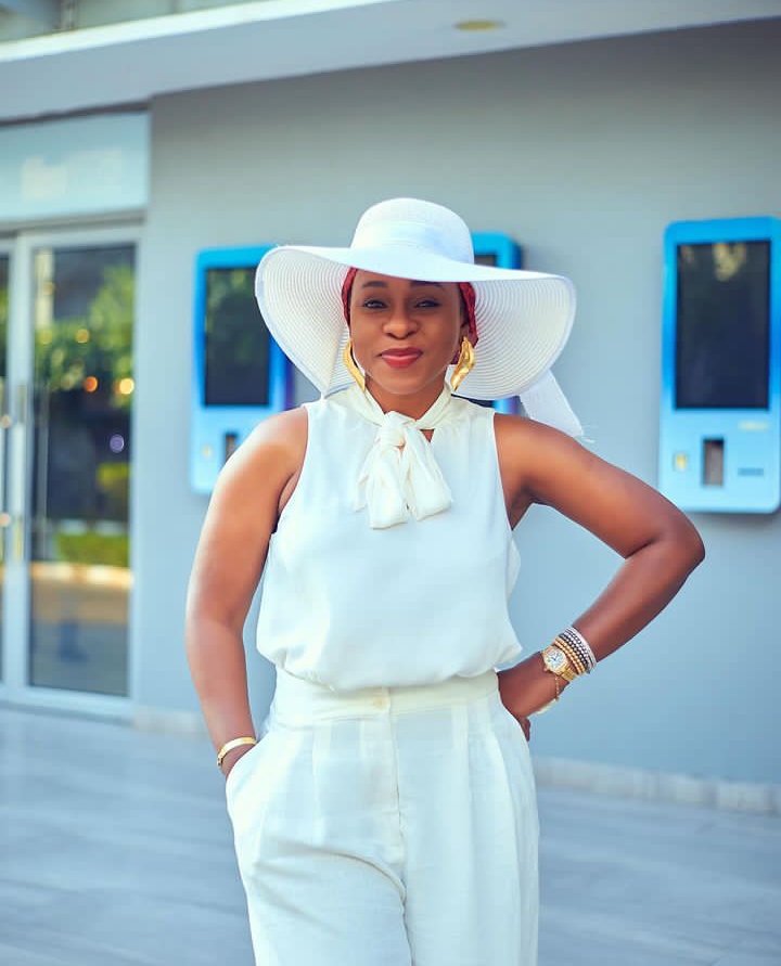 A picture of Bolanle Austen-Peters in an all white attire