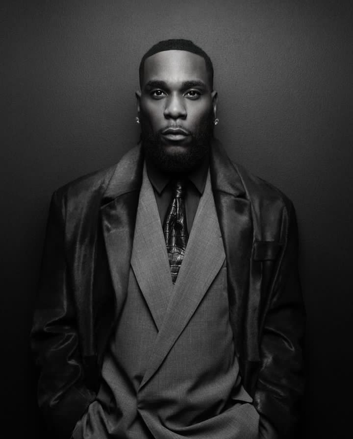 A monochromatic picture of Burna Boy 