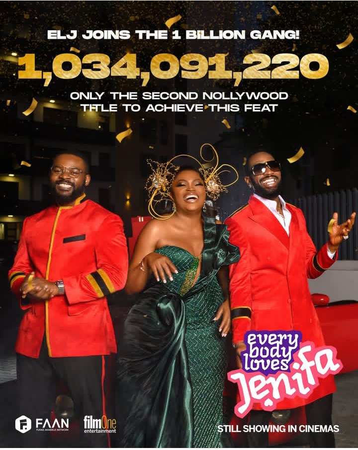 "Everybody loves Jenifa" Movie promotional cover showing the amount amassed at the Cinemas in 3 weeks 