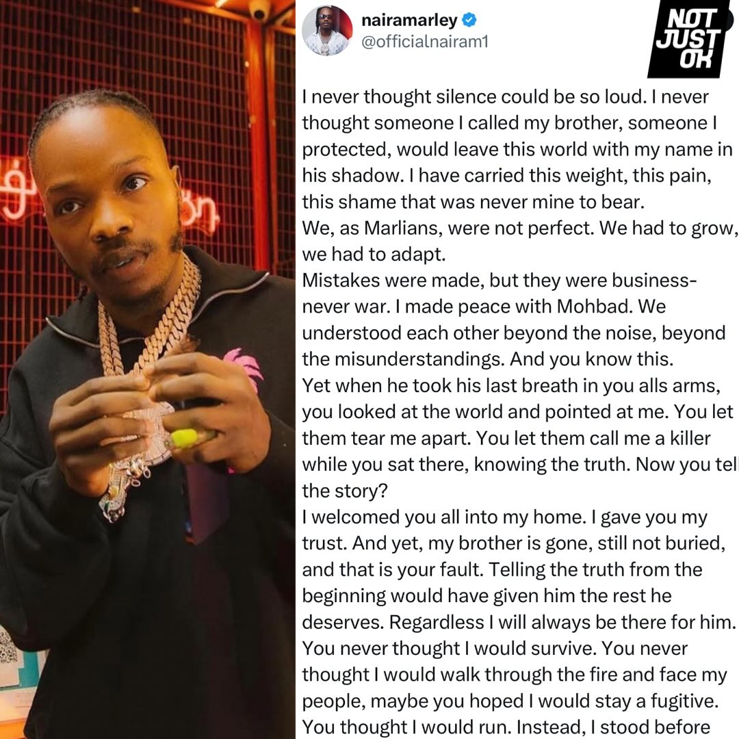 Naira Marley Heartfelt Apology Statement 