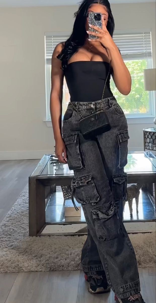 Black jean casual flex