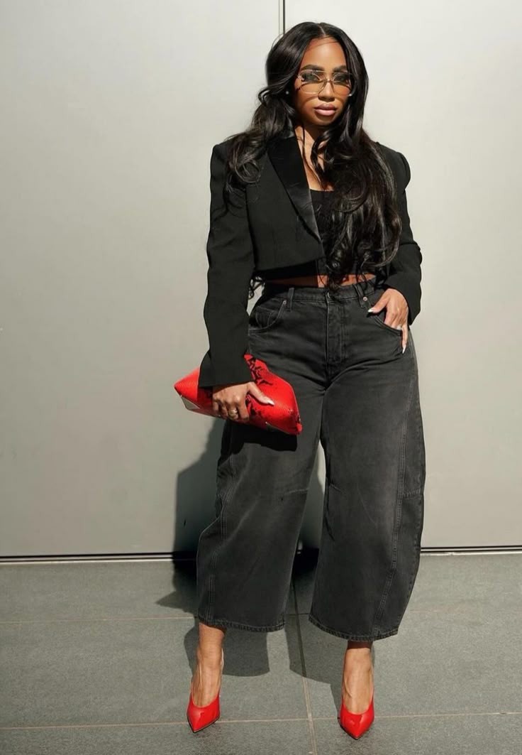 Black jean outfit