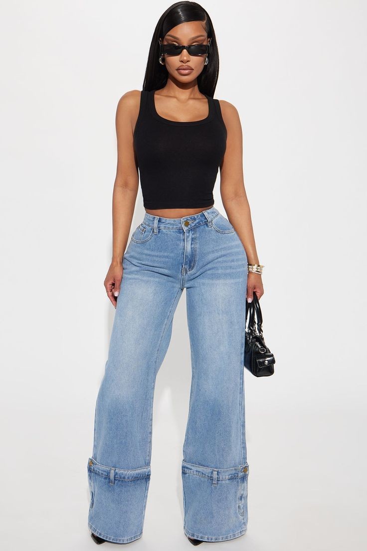 Cuffed Jeans