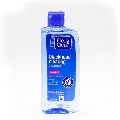 Oil-free clean and clear blackhead cleanser