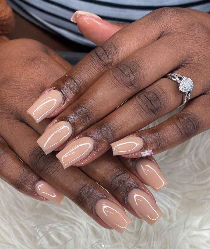 Light nude nail shade