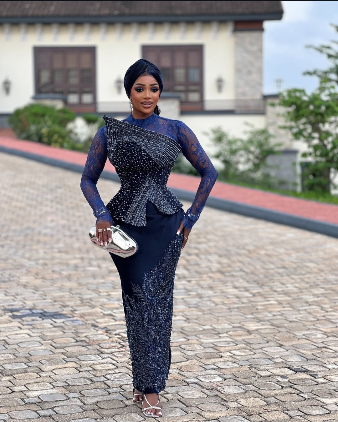 Chioma Ikokwu wearing a series of elegant, high-fashion outfits