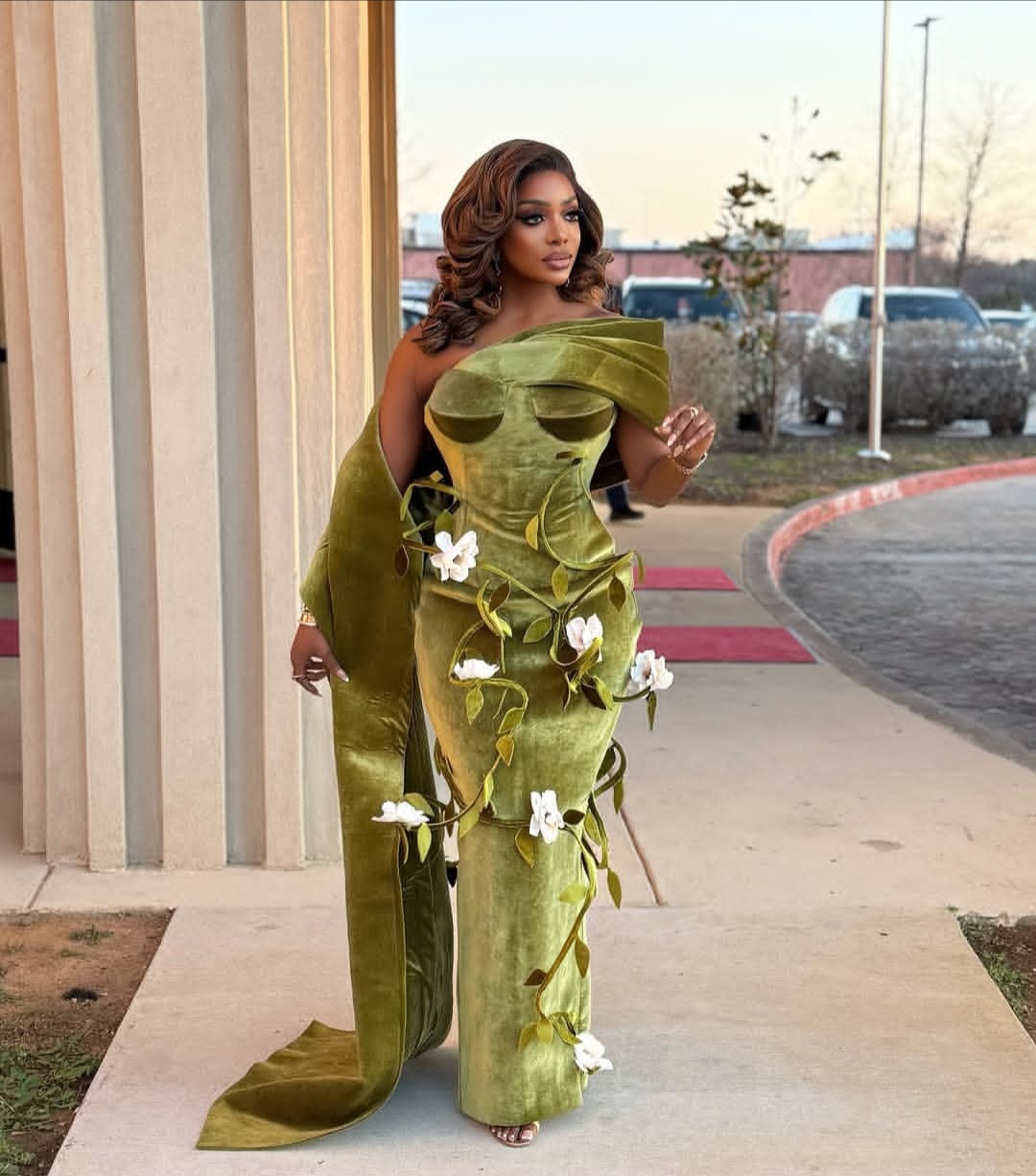 Chioma Ikokwu wearing a series of elegant, high-fashion outfits