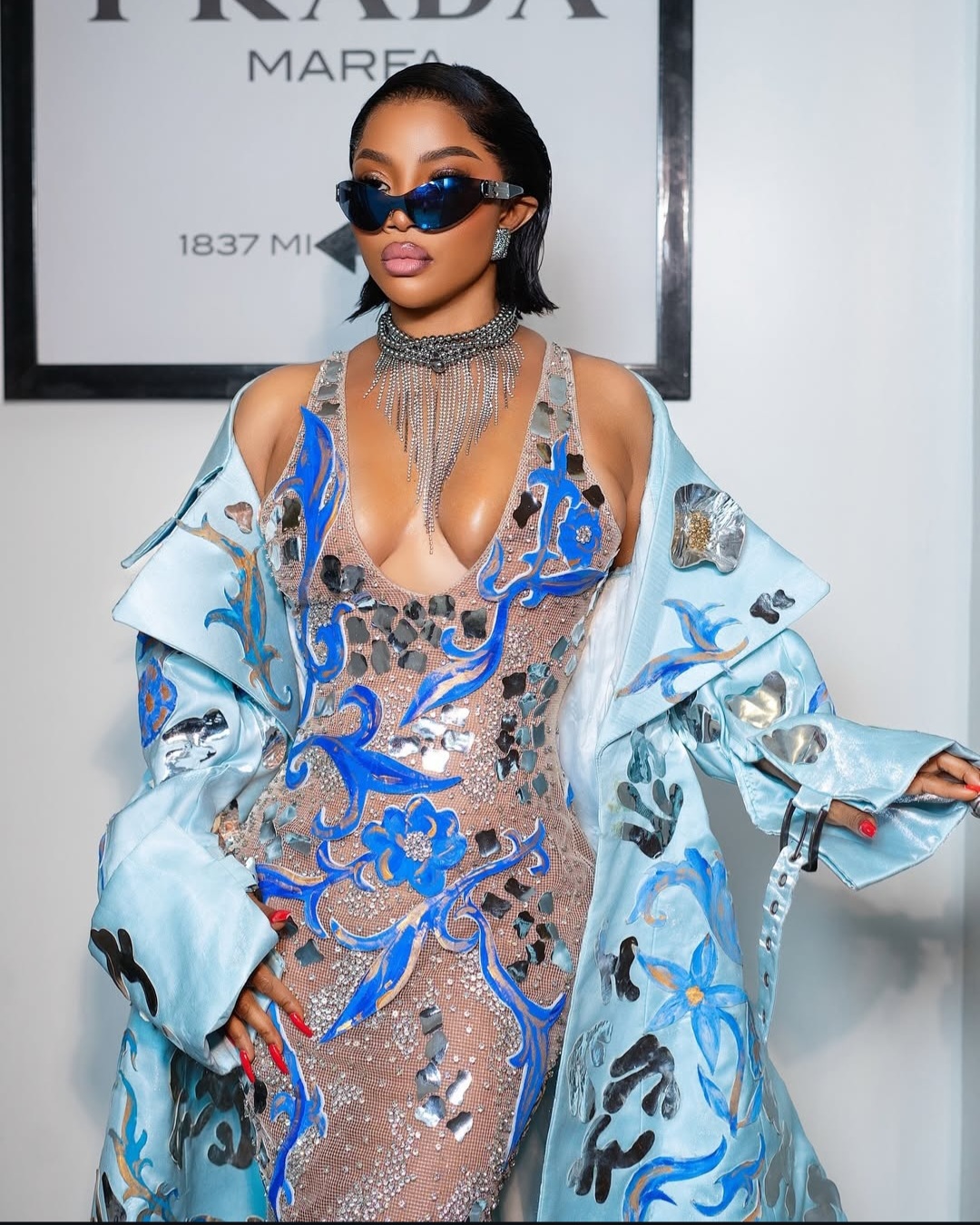 Toke Makinwa effortlessly rocking stylish designer sunglasses