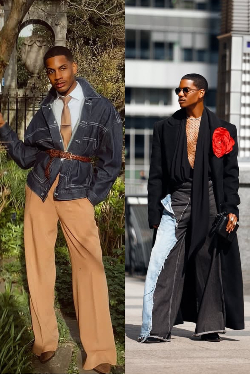 Denola grey in a beautiful and creatively styled outfits