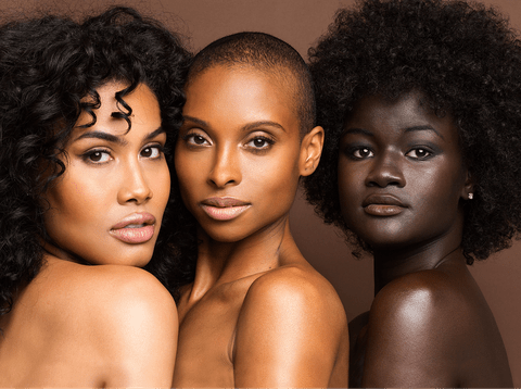 Nigerian ladies in their different skin tone
