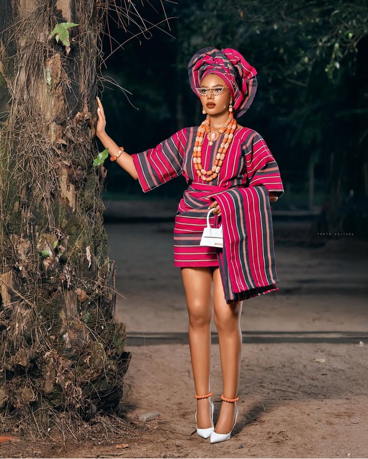 Nancy Isime in a chic cultural outfit