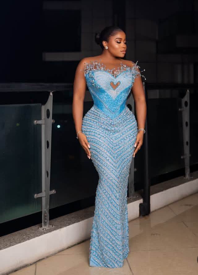 Veekee James in Bukola Crystal's design