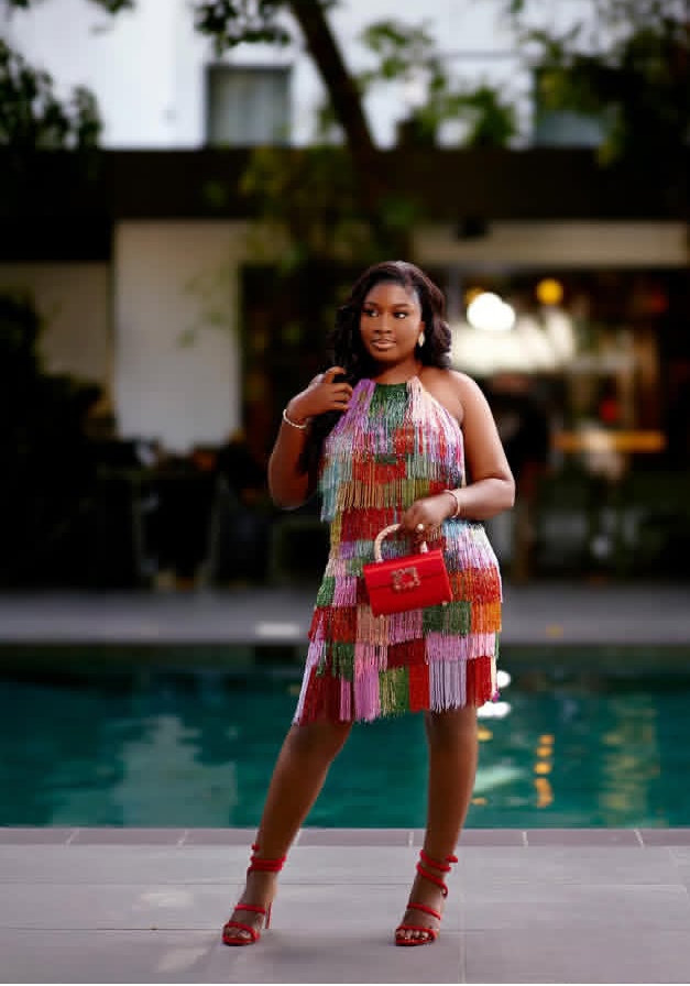 Mo Bimpe fringe dress