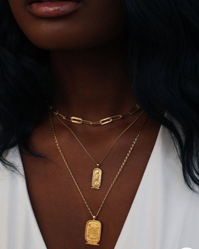 3 step layered necklace