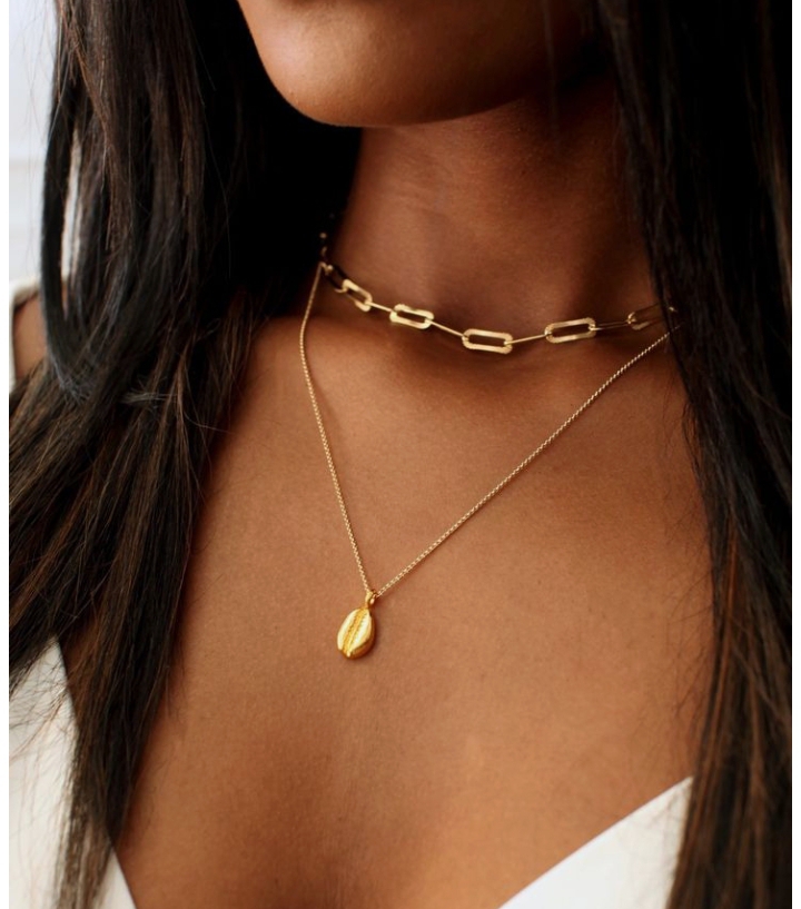 Two step layered necklace