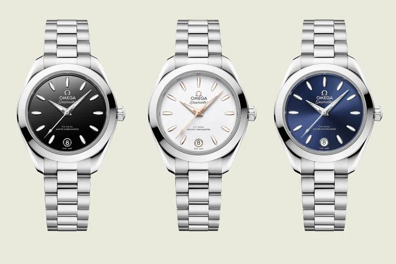 Aqua Terra 30mm Omega series in silver shades