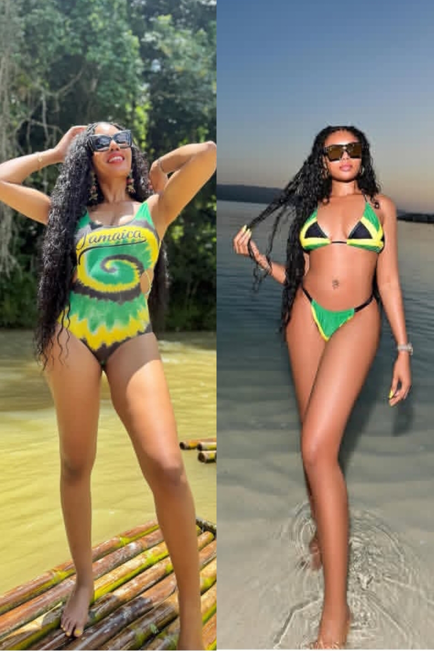 Nancy Isime in her swimsuit and bikini
